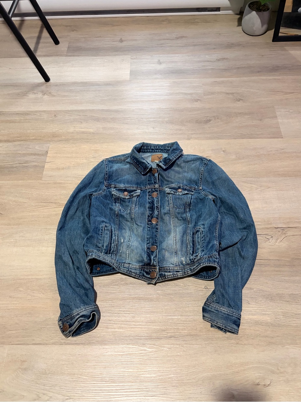 Vintage American eagle denim jacket womens